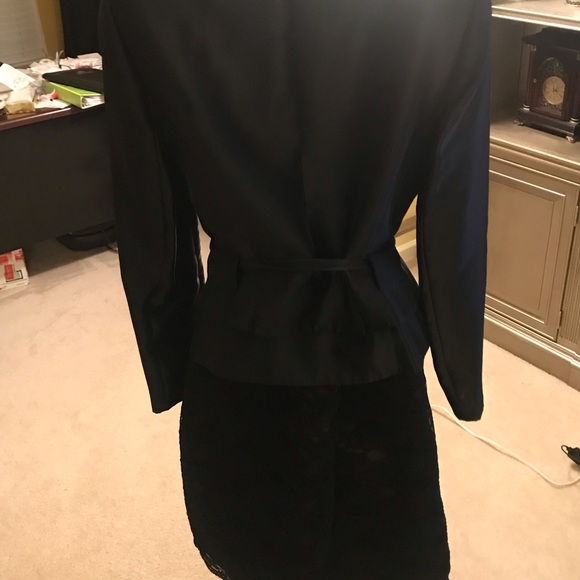 Black taffeta suit by John Meyer size 10 - Picture 5 of 8